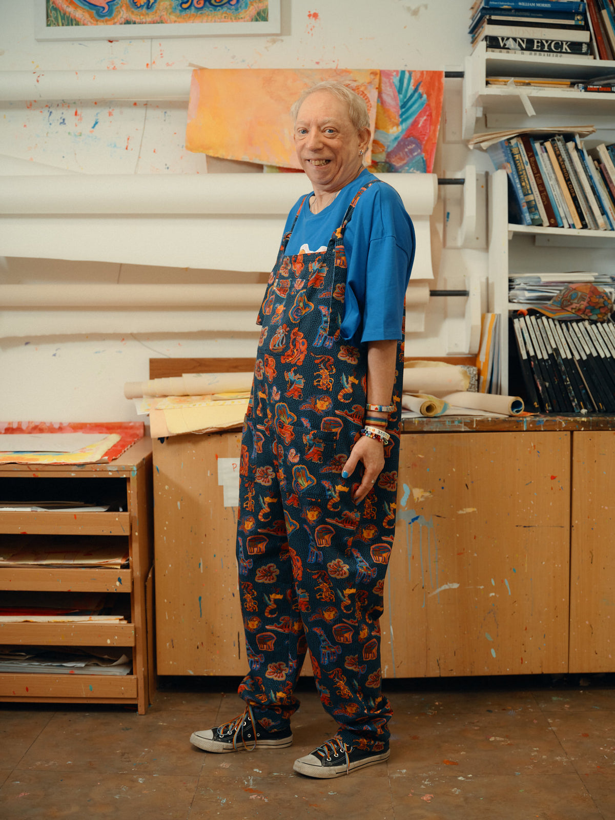 L.E Original - Straight Leg Dungarees Organic Cotton in Black Arthouse & Yak