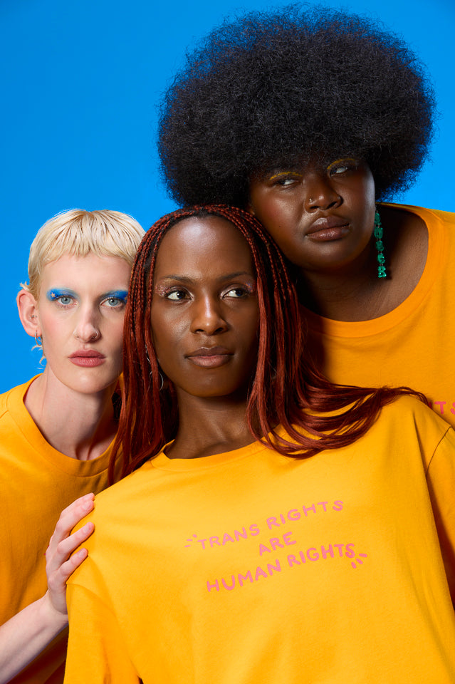 Bee Illustrates Pride 2026 Benny - Oversized T-Shirt Organic Cotton in Orange