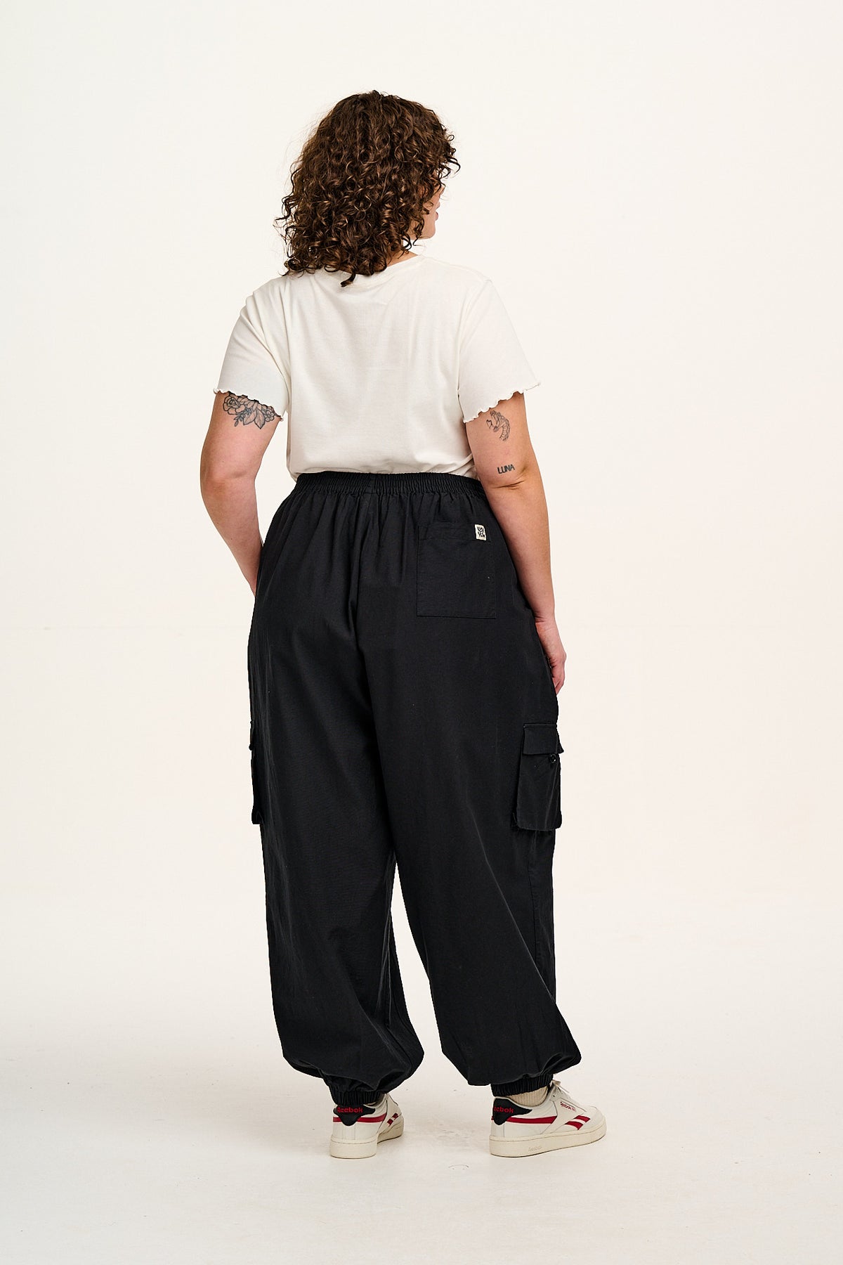Rumi - Wide Leg Trousers Organic Cotton in Black