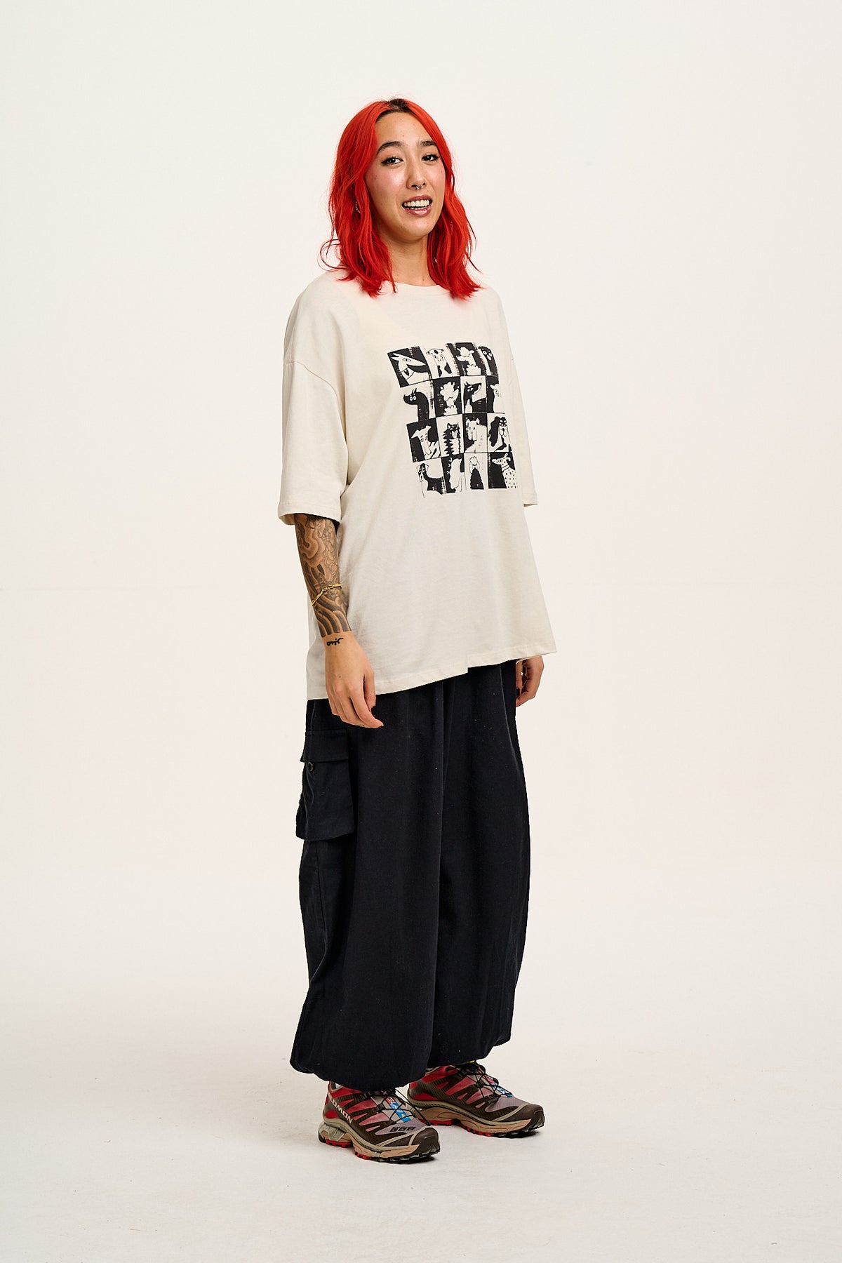 Rumi - Wide Leg Trousers Organic Cotton in Black