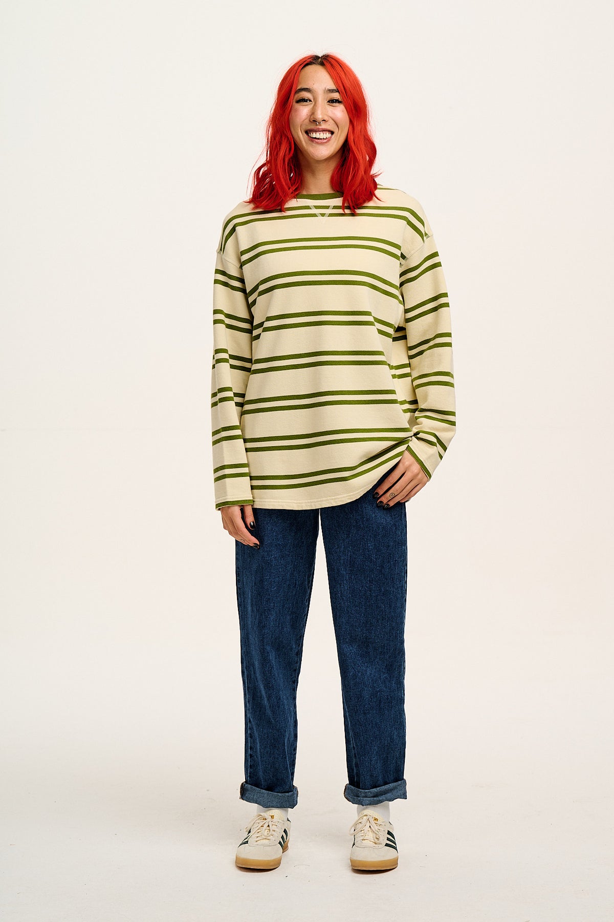 Addison - High Waist Jeans Organic Cotton Denim in Mid Wash Blue
