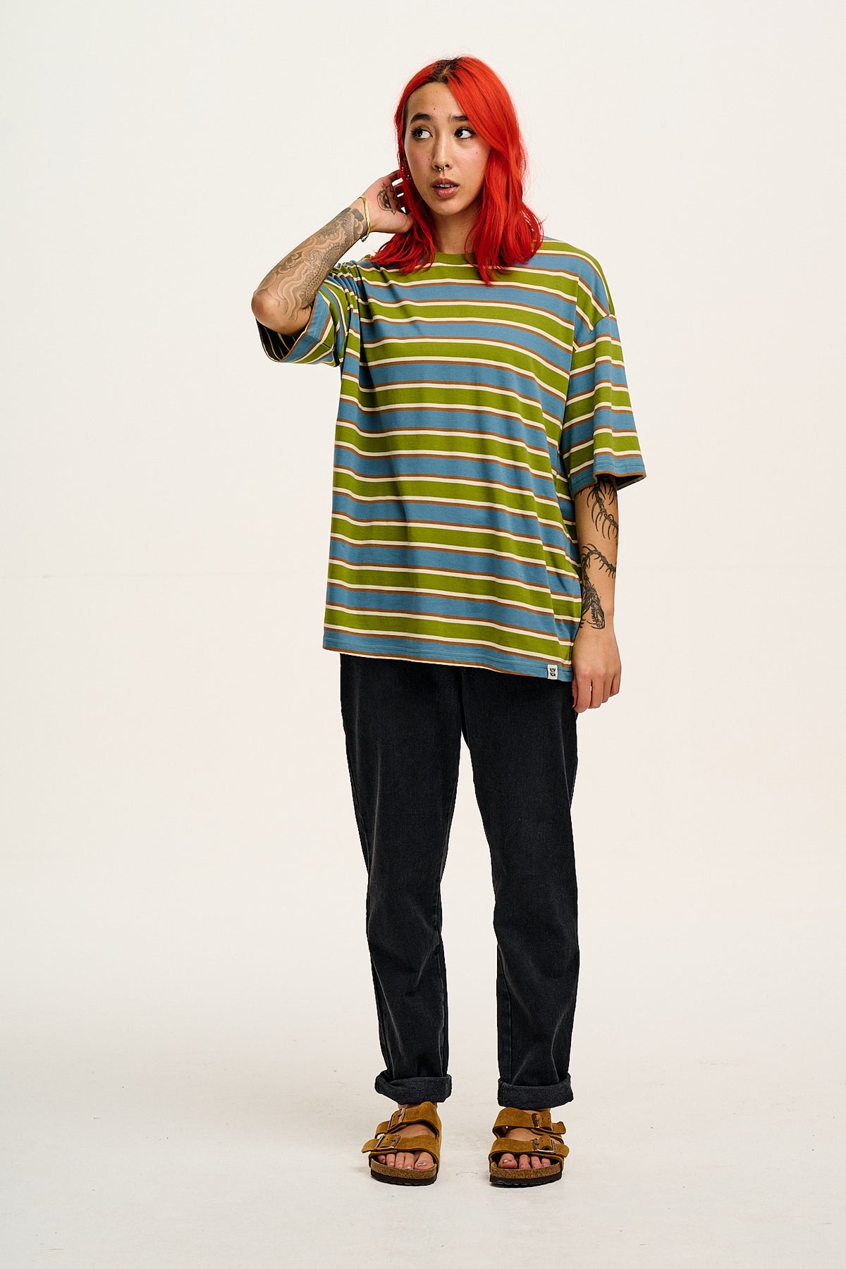 Dana - Mom Jeans Organic Cotton Denim in Washed Black