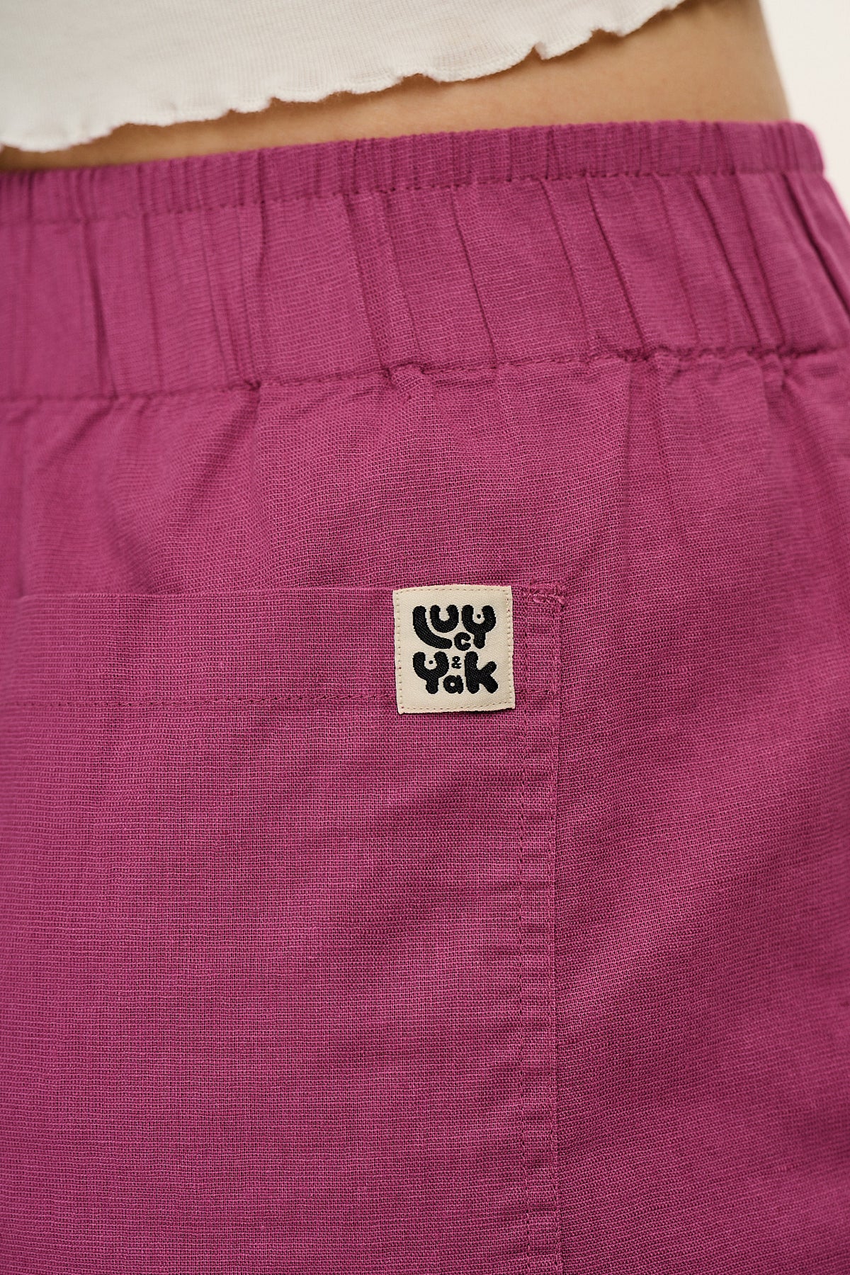 Jessie - Mid-Thigh Shorts Organic Cotton in Dahlia Pink