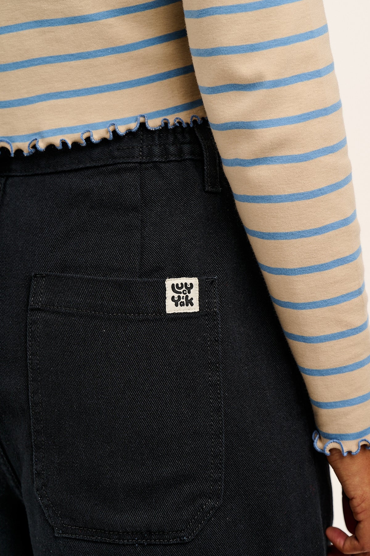 Cole - Wide Leg Jeans Organic Cotton Denim in Black