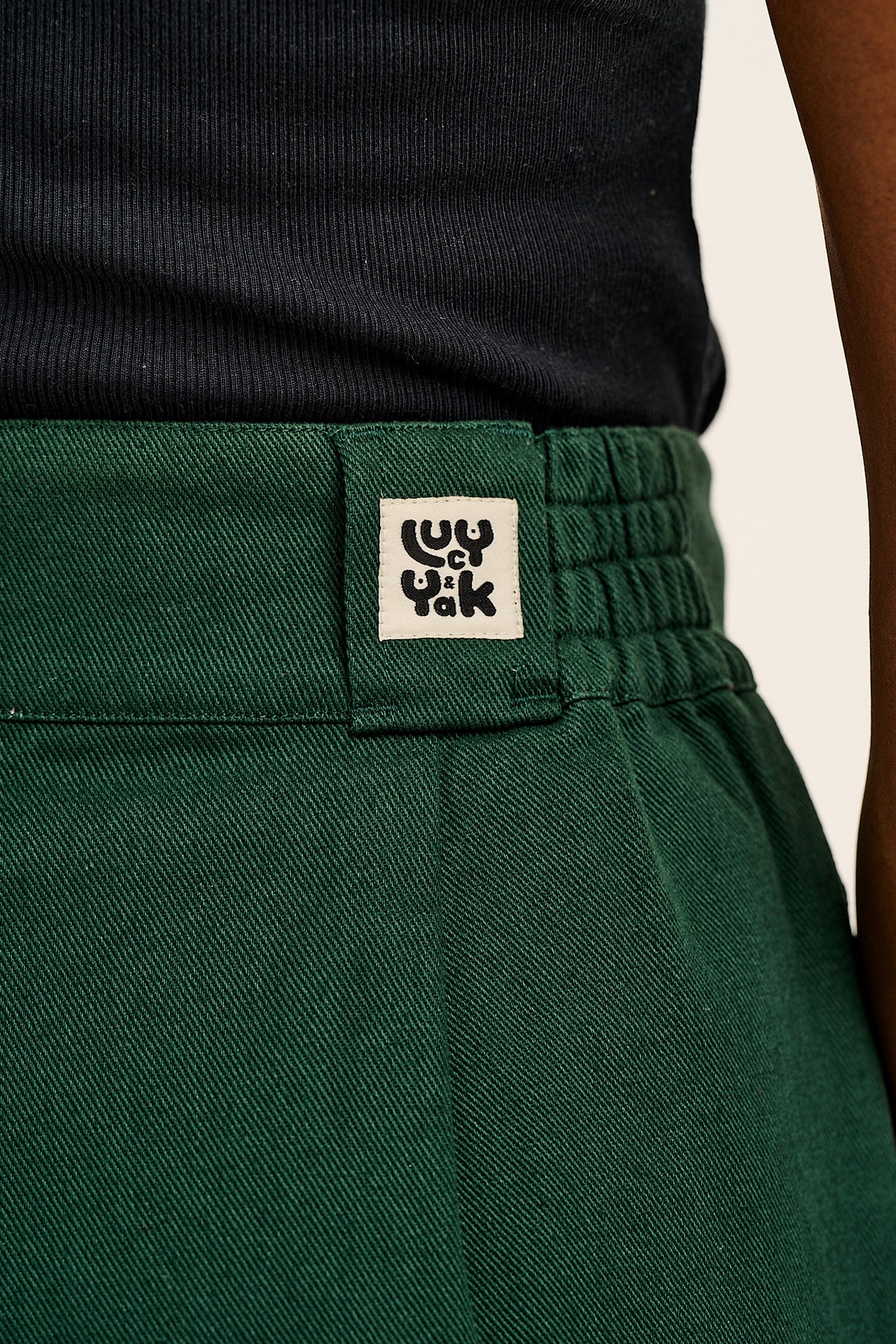 Addison - Cotton Jeans in Posy Green