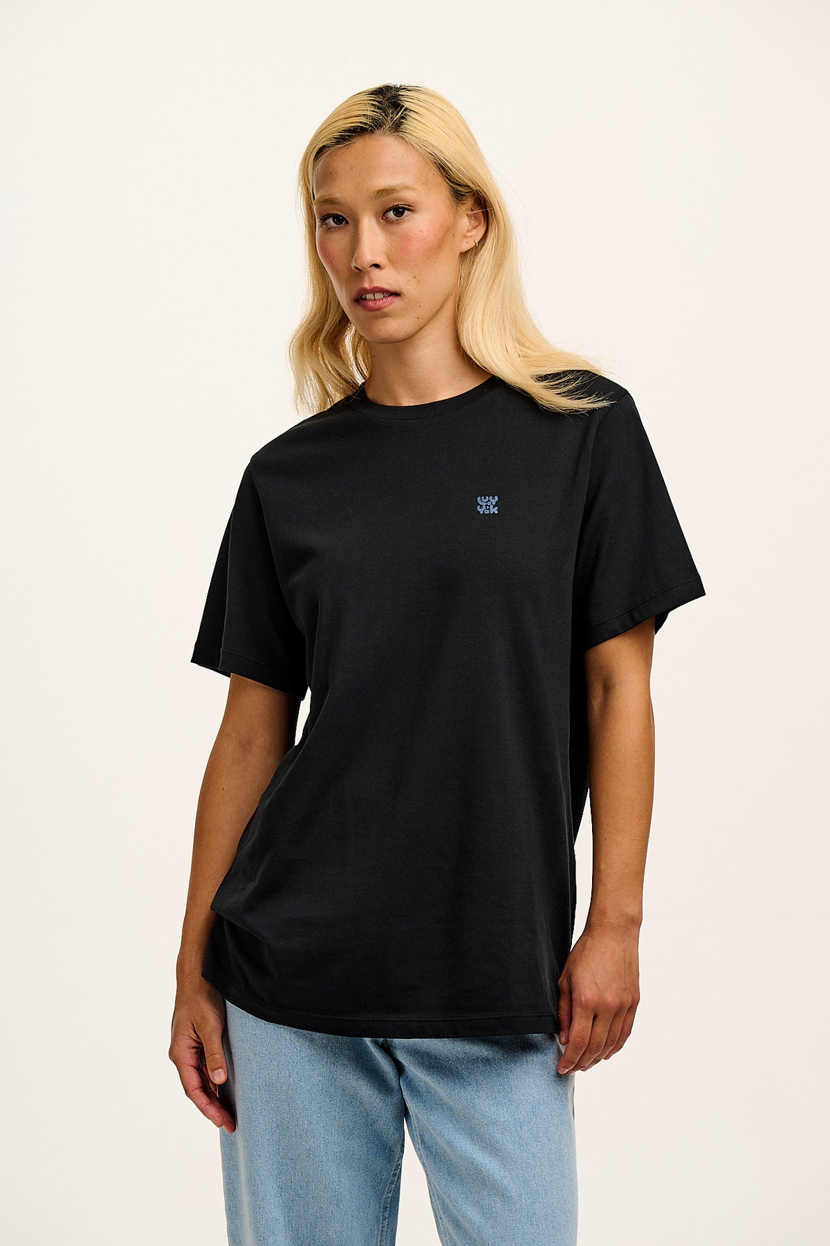 Denver - Cotton T-Shirt in Black
