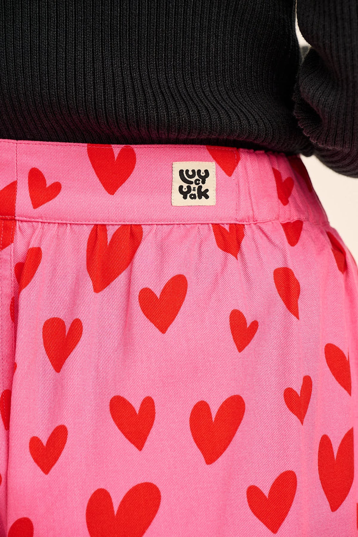 Beau - Barrel Leg Trousers Organic Cotton in Cupid