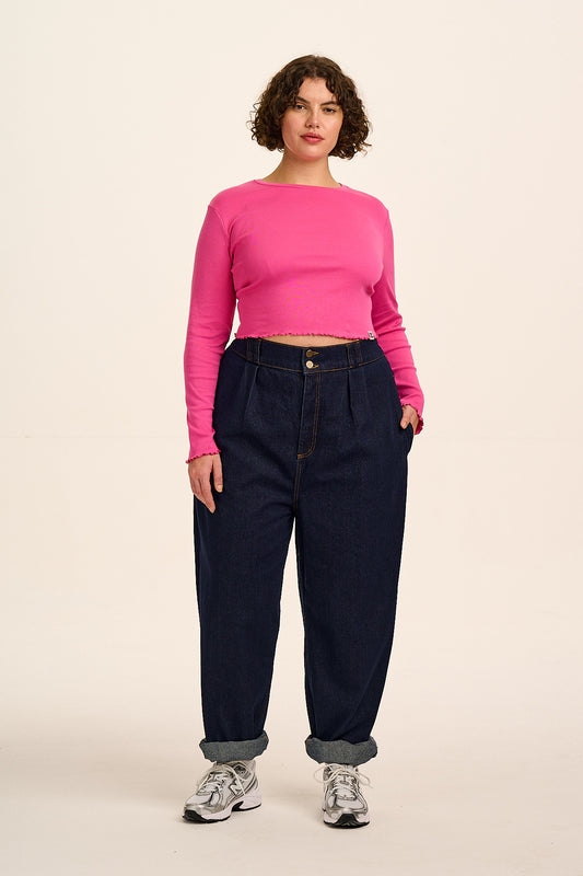 Addison - High Waist Jeans Organic Cotton Denim in Indigo