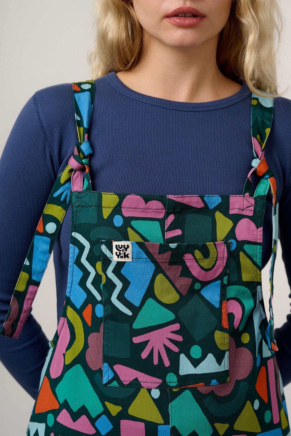 Original - Straight Leg Dungarees Organic Cotton in Bold Shapes