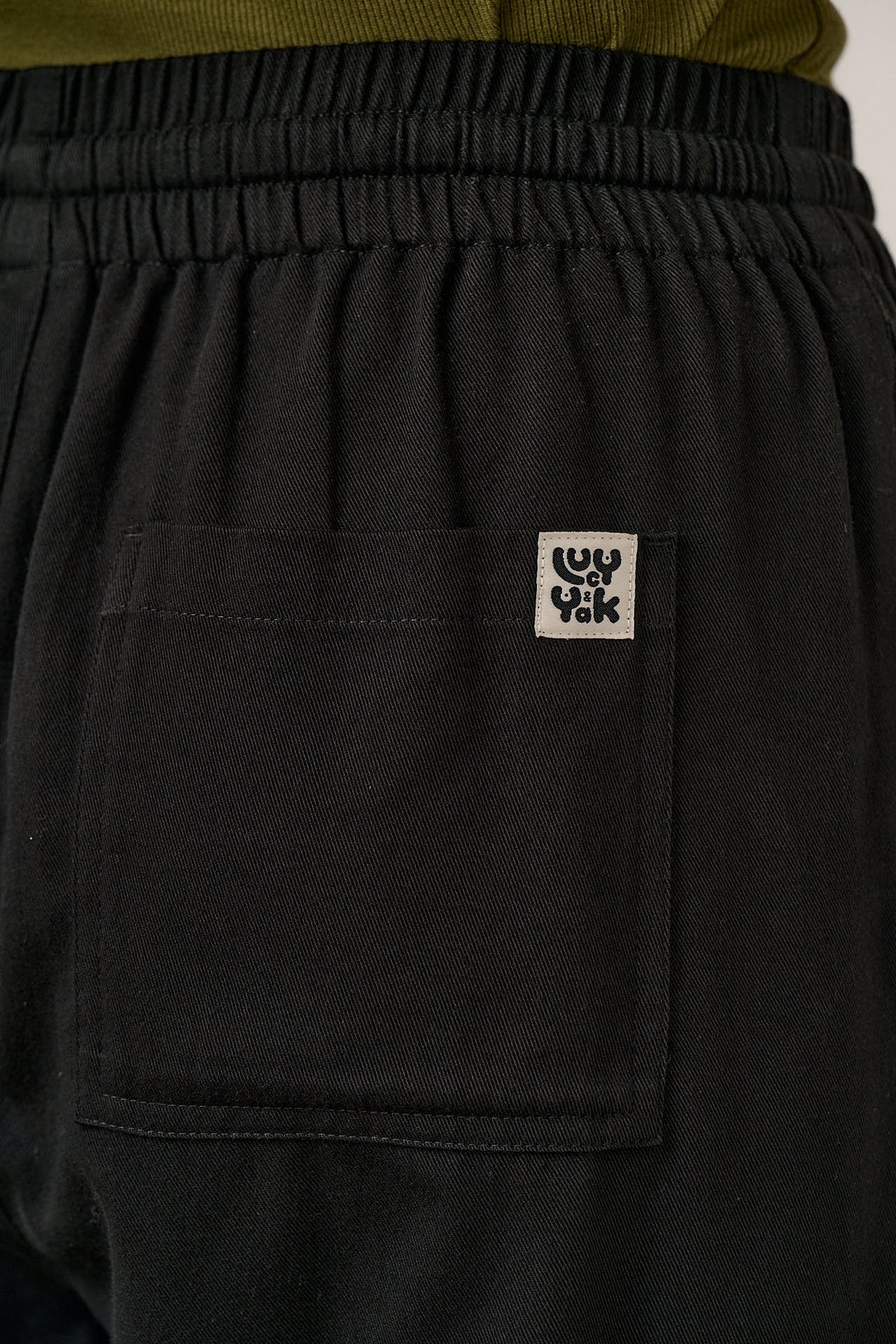 Norris - Wide Leg Trousers Organic Cotton in Black