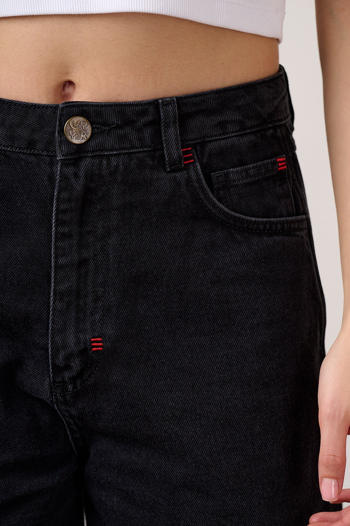 Sol - Long Shorts Organic Cotton Denim in Black Wash
