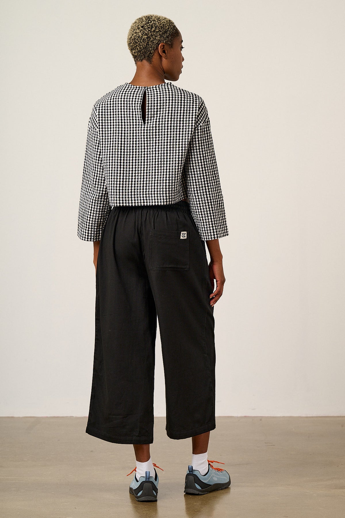 Chuck - Wide Leg Trousers Organic Cotton in Black