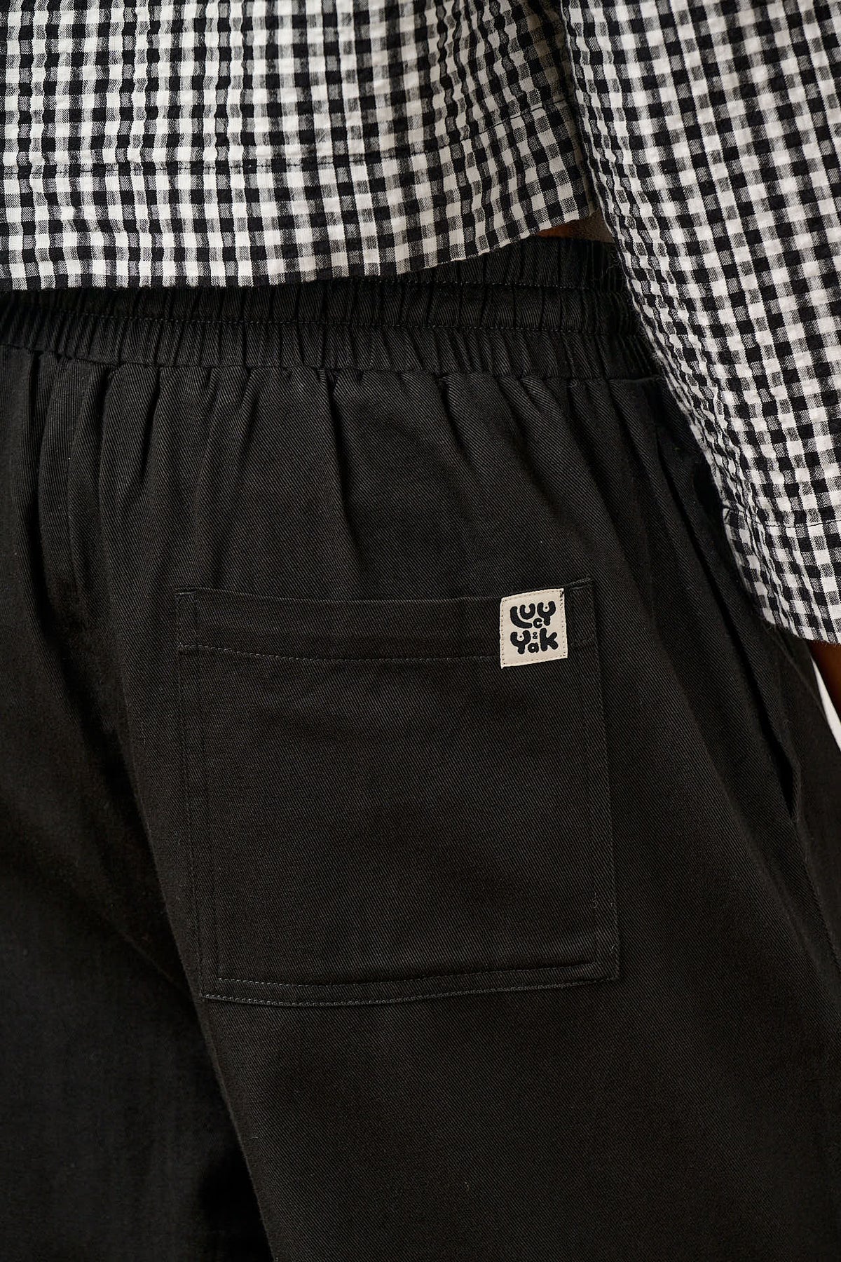 Chuck - Wide Leg Trousers Organic Cotton in Black