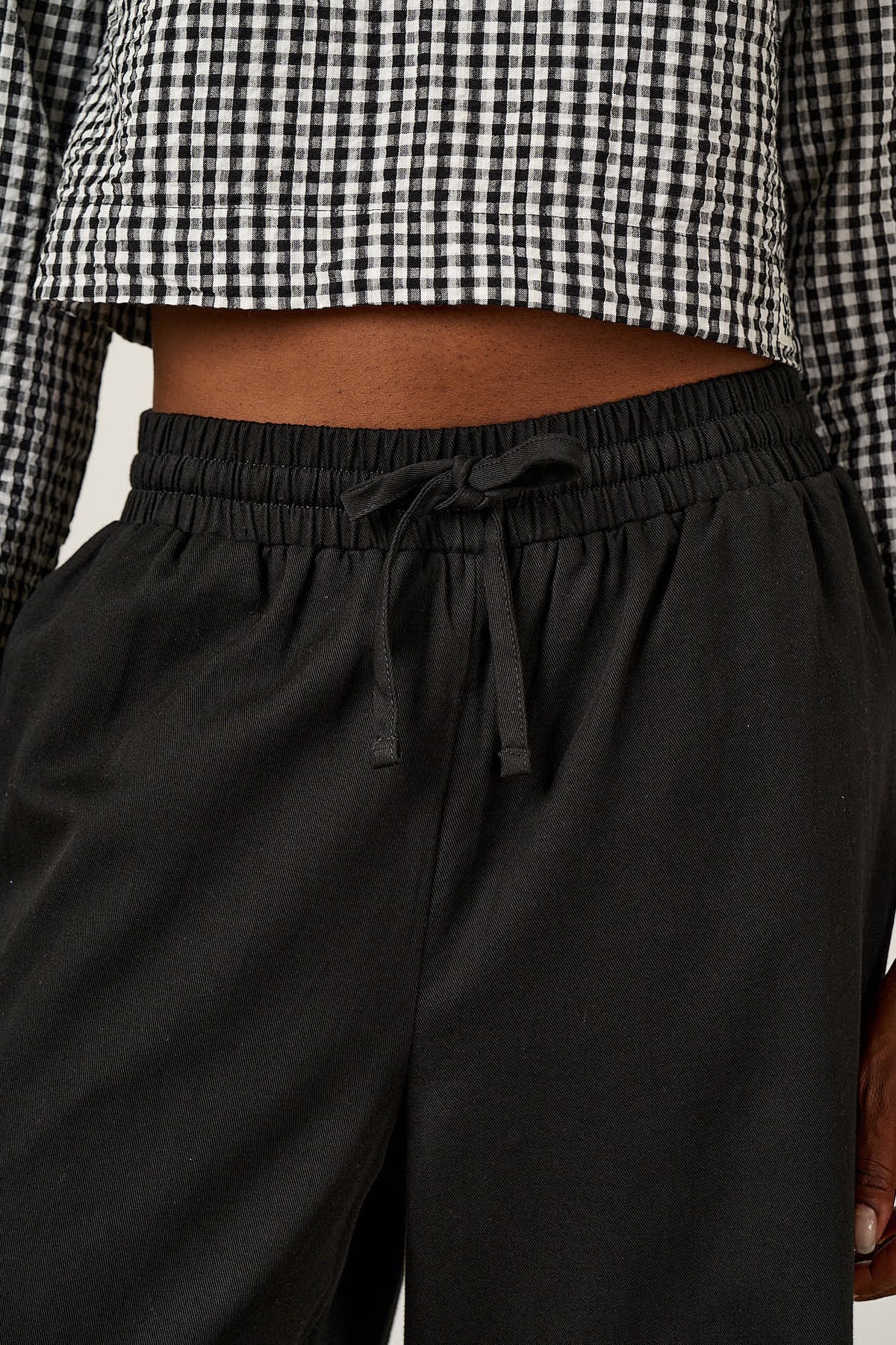 Chuck - Wide Leg Trousers Organic Cotton in Black