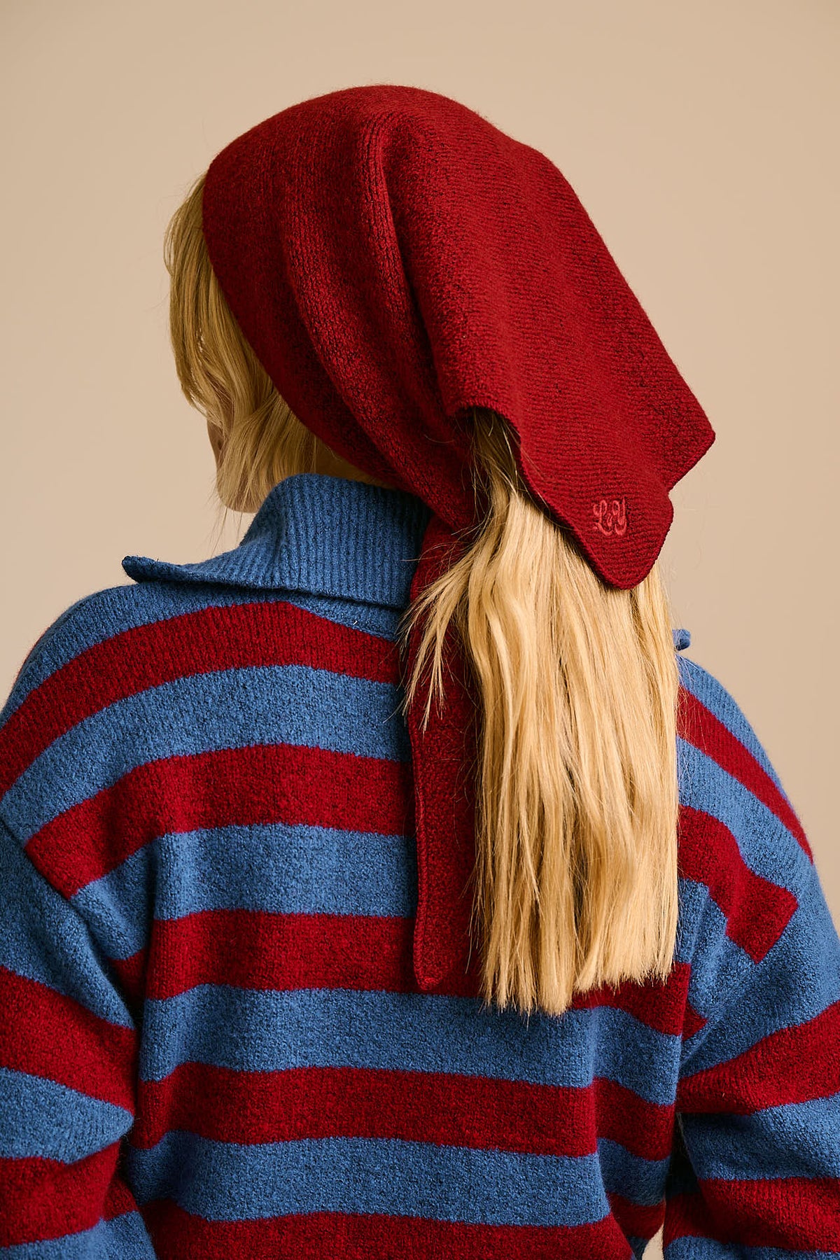 Loki - Neck Scarf Recycled Polyester in Burgundy