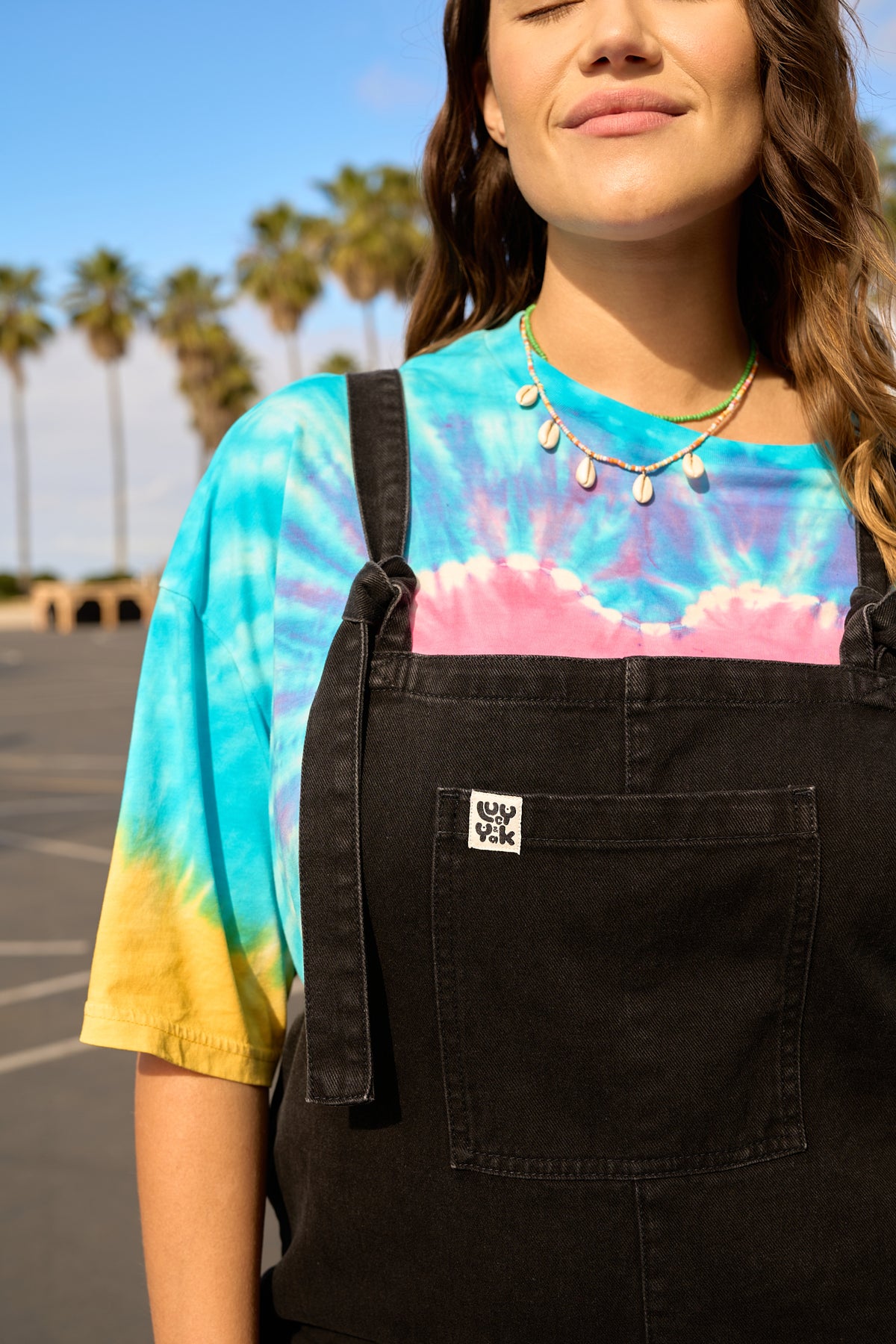 Original - Straight Leg Dungarees Organic Cotton Denim in Washed Black