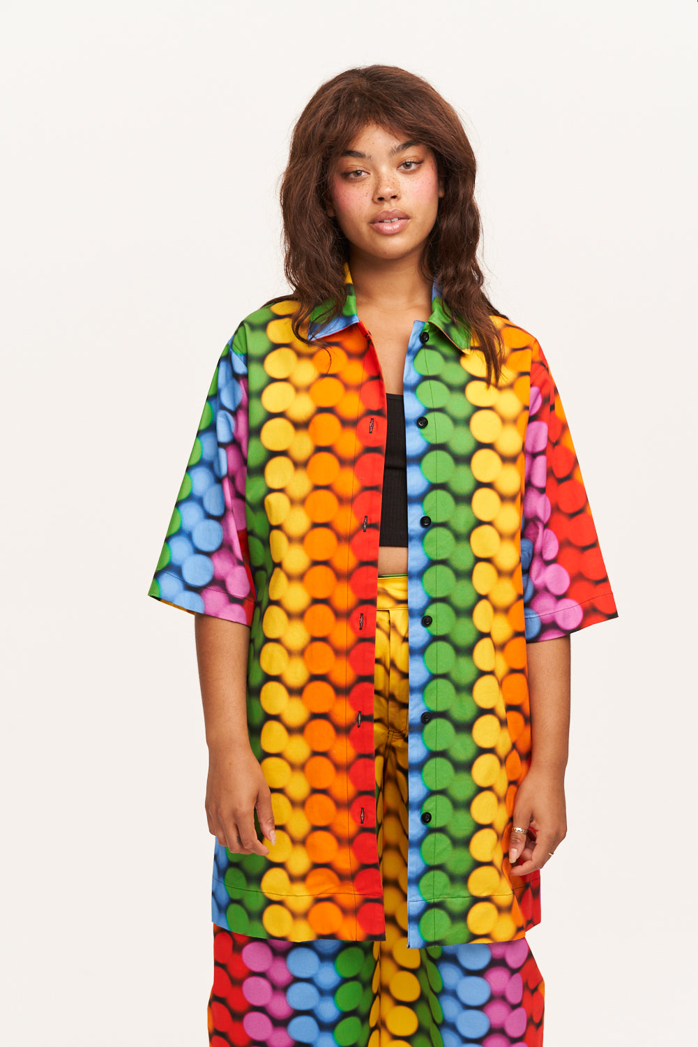 Murphy - Jacket Organic Cotton in Good Vibrations Print