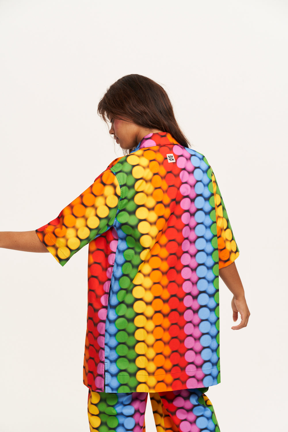 Murphy - Jacket Organic Cotton in Good Vibrations Print