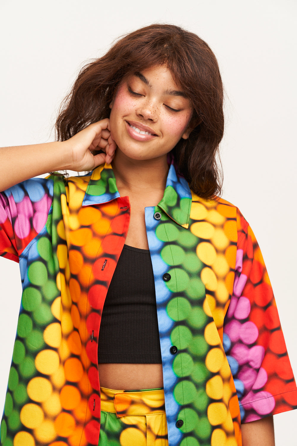 Murphy - Jacket Organic Cotton in Good Vibrations Print