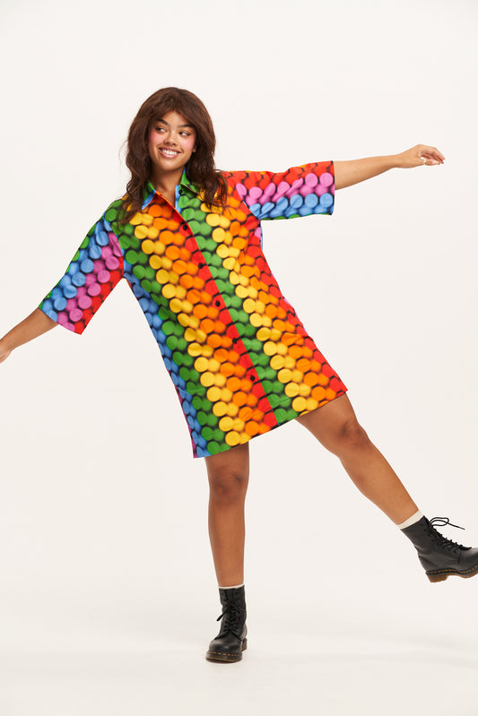Murphy - Jacket Organic Cotton in Good Vibrations Print