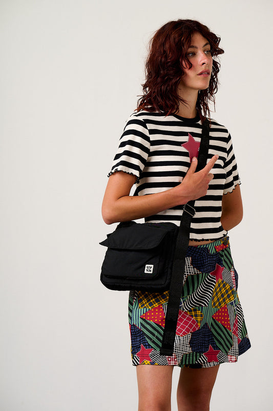 Maddox - Crossbody Bag Recycled Polyester in Black