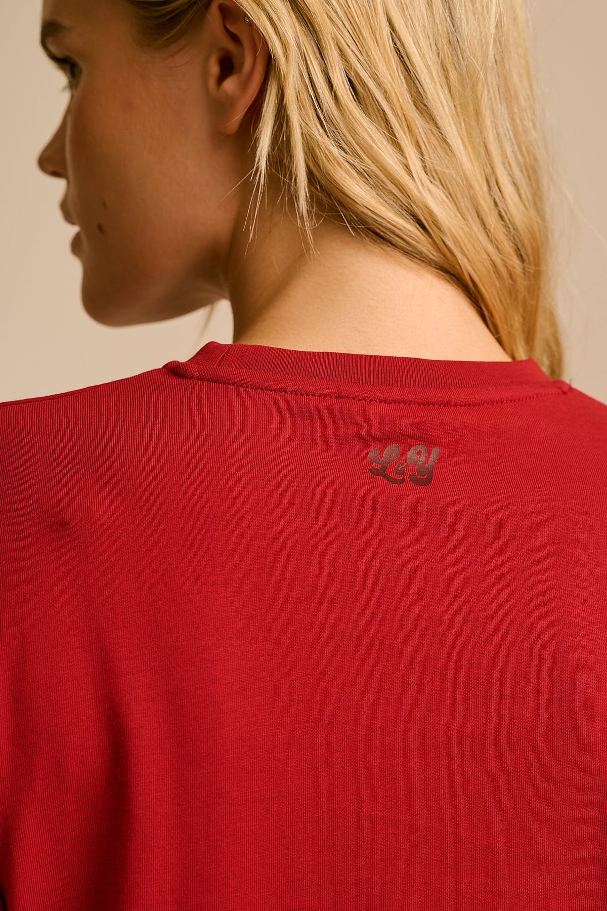 Mio - Long Sleeve T-Shirt Cotton in Red