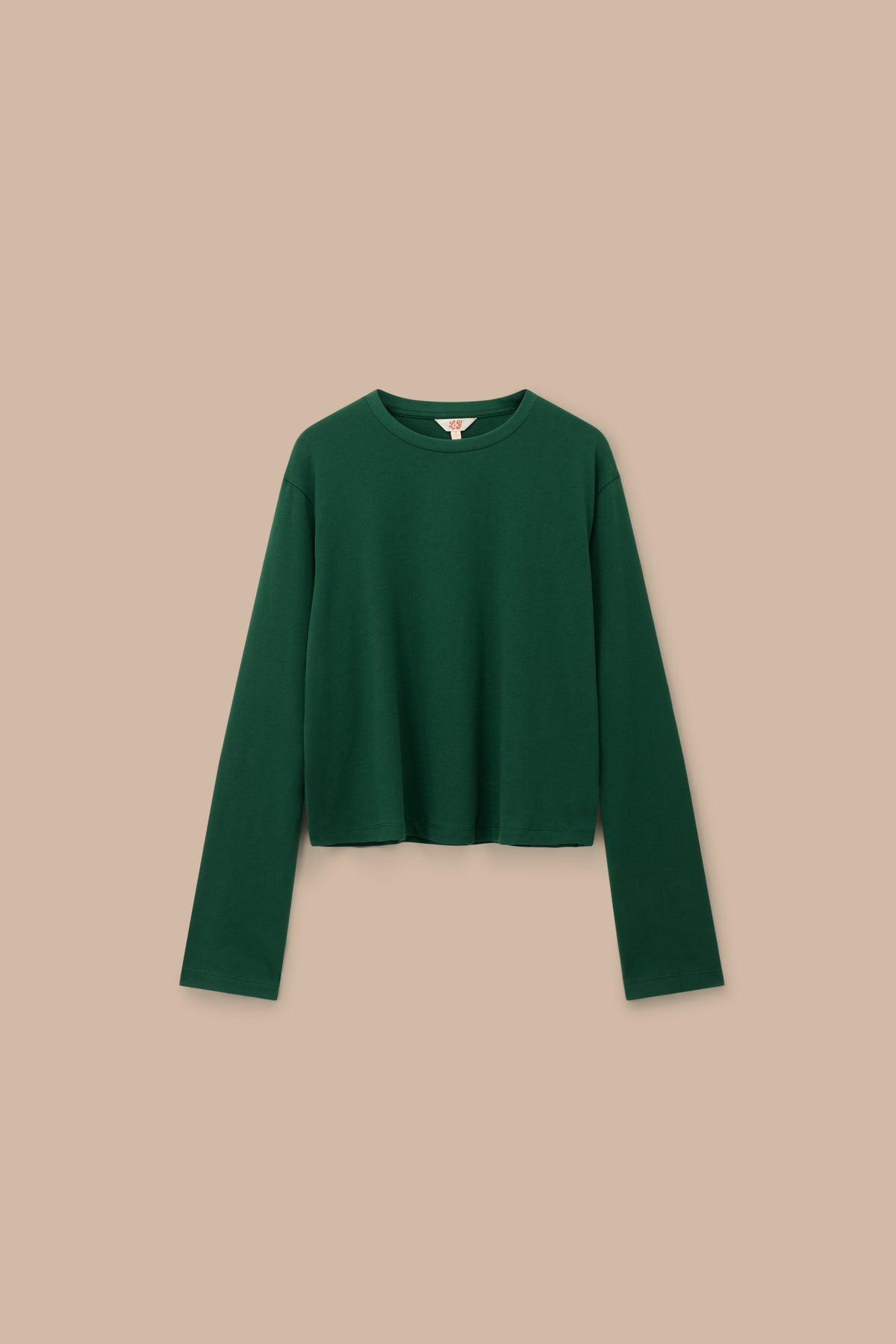 Mio - Long Sleeve T-Shirt Cotton in Dark Green