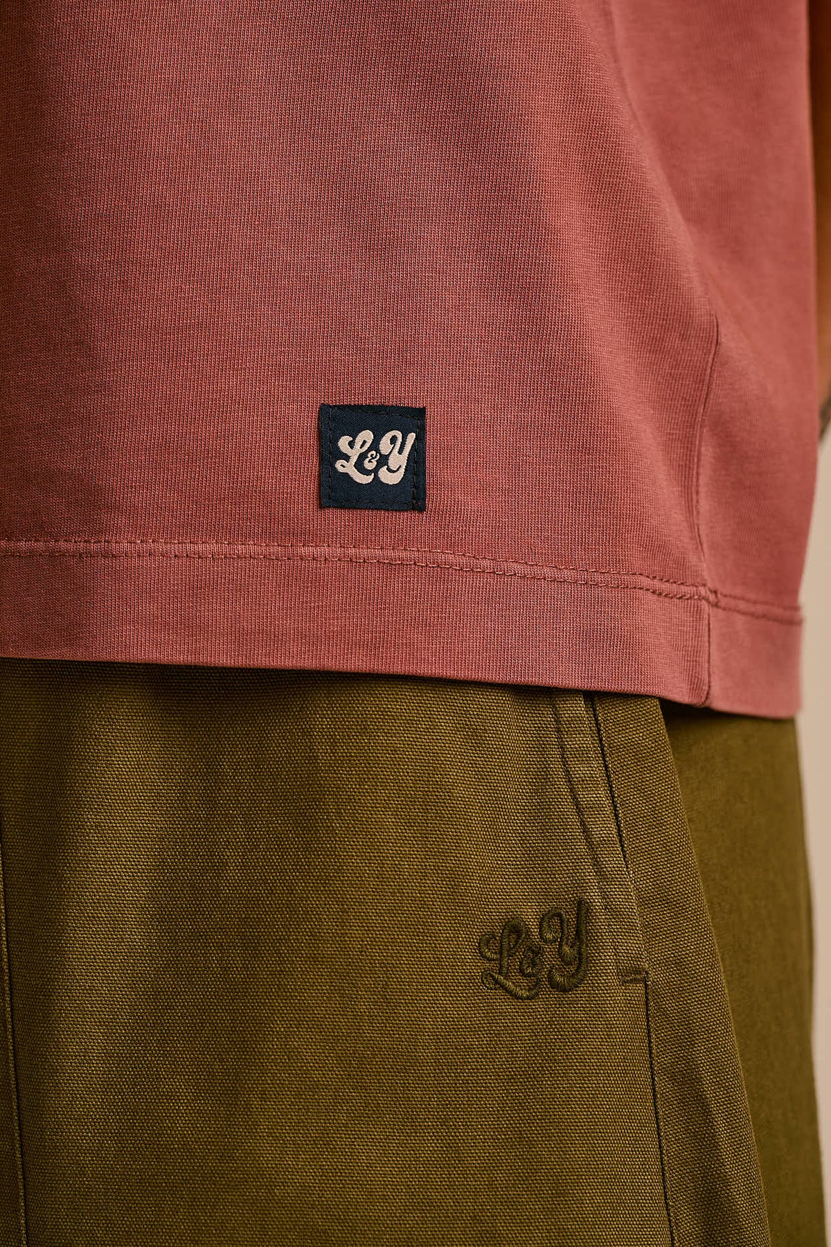 Noa - Boxy T-Shirt Organic Cotton in Washed Pink