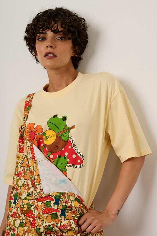 Benny - Oversized T-Shirt Organic Cotton in Kimmy Gowland & Yak