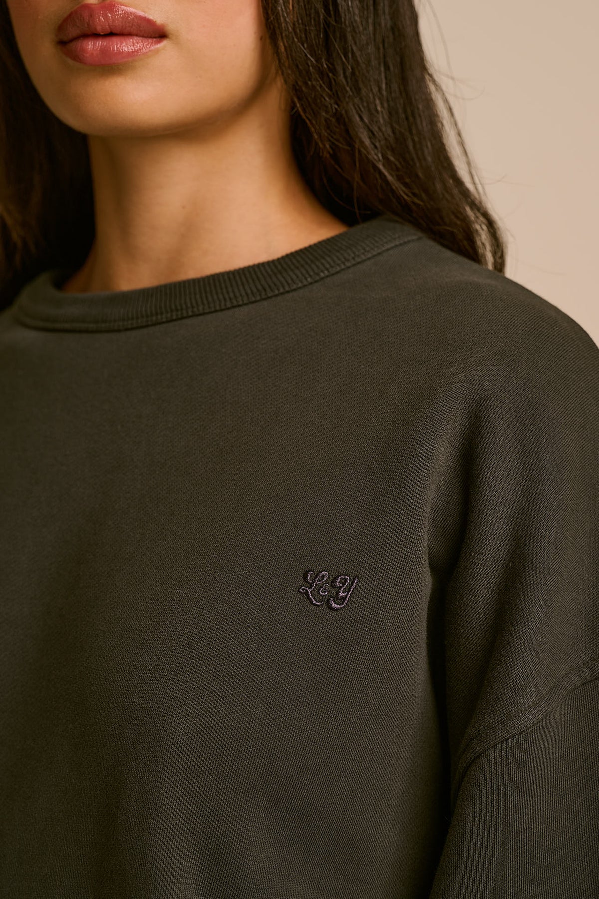 Ravi - Heavyweight Sweatshirt Organic Cotton in Charcoal