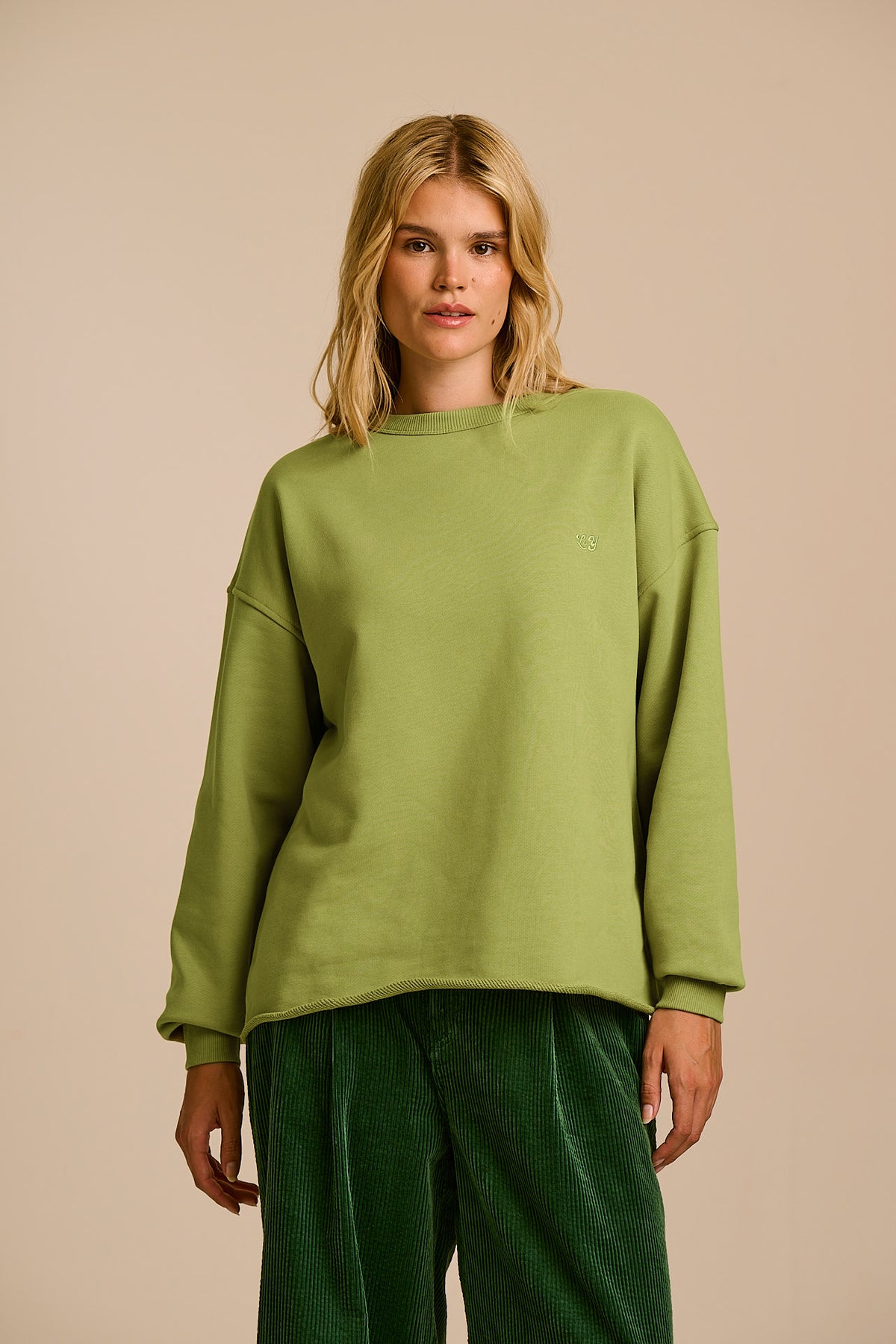 Ravi - Heavyweight Sweatshirt Organic Cotton in Khaki