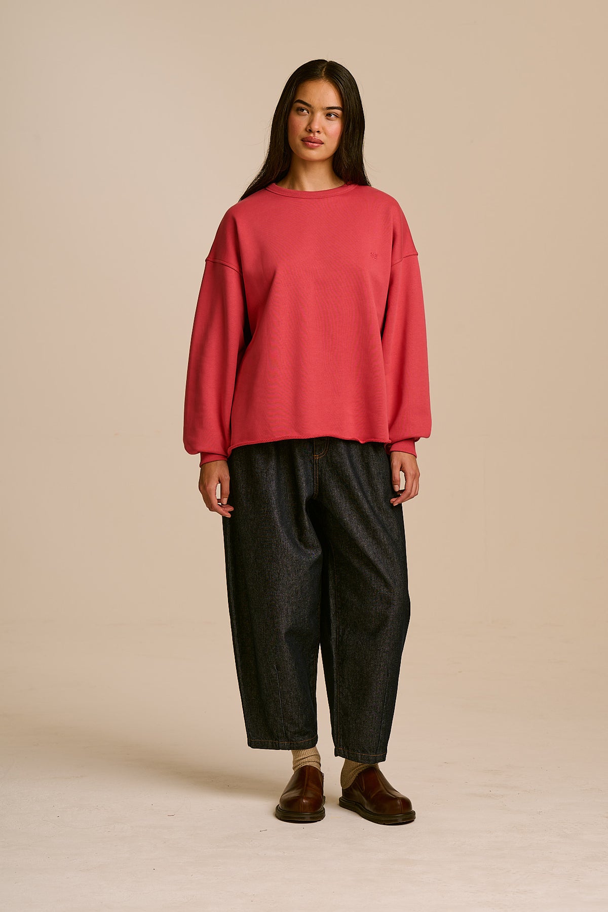 Ravi - Heavyweight Sweatshirt Organic Cotton in Rose