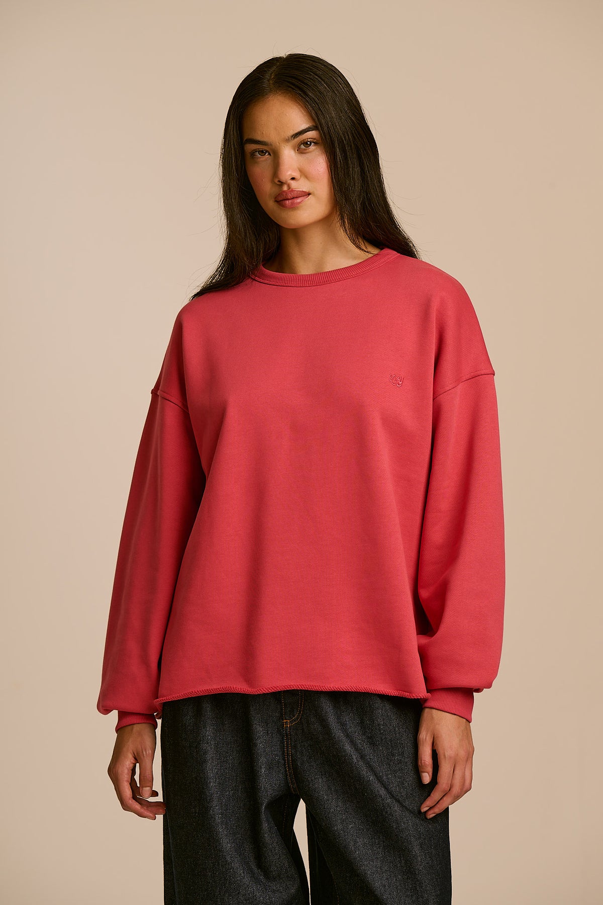 Ravi - Heavyweight Sweatshirt Organic Cotton in Rose