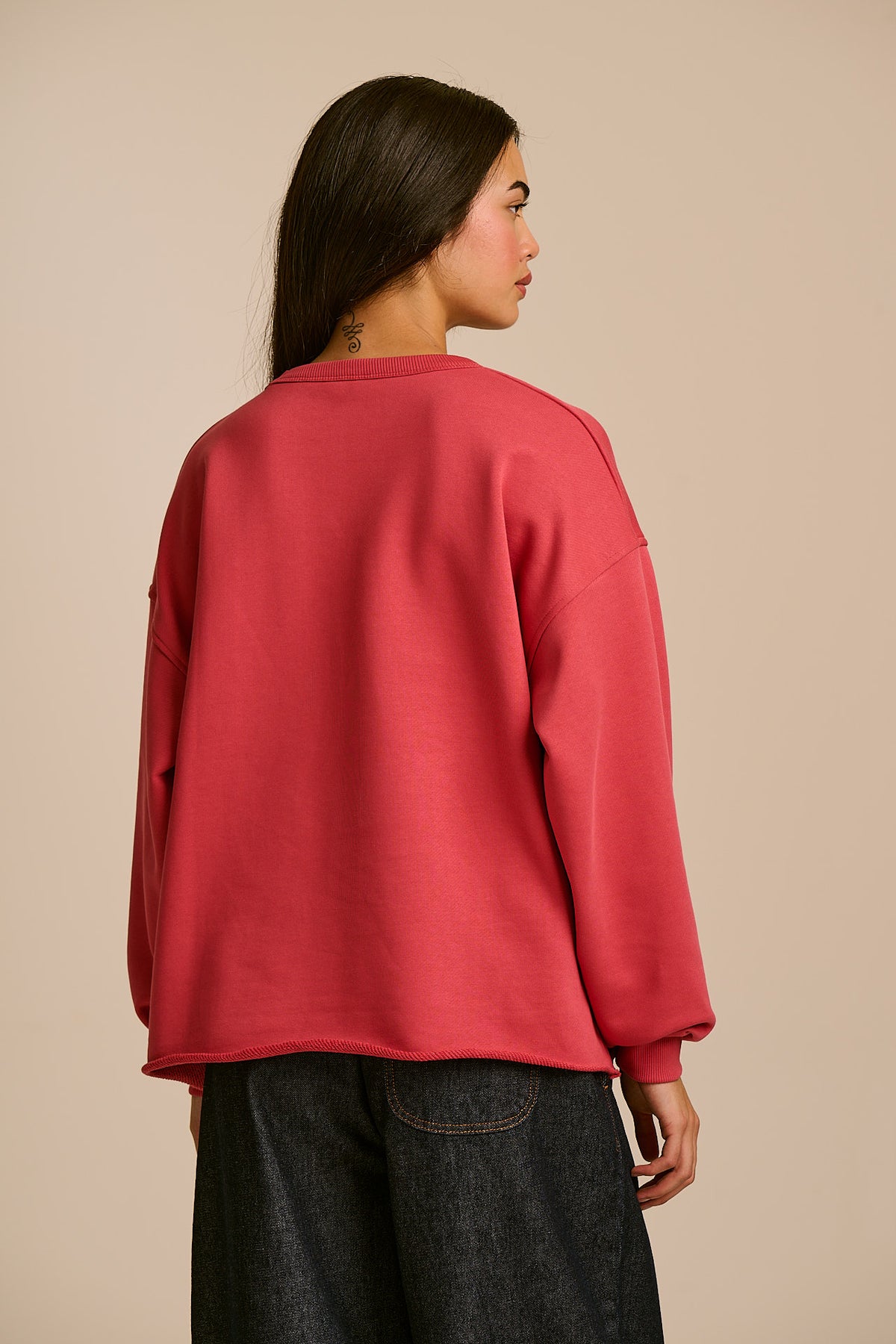 Ravi - Heavyweight Sweatshirt Organic Cotton in Rose