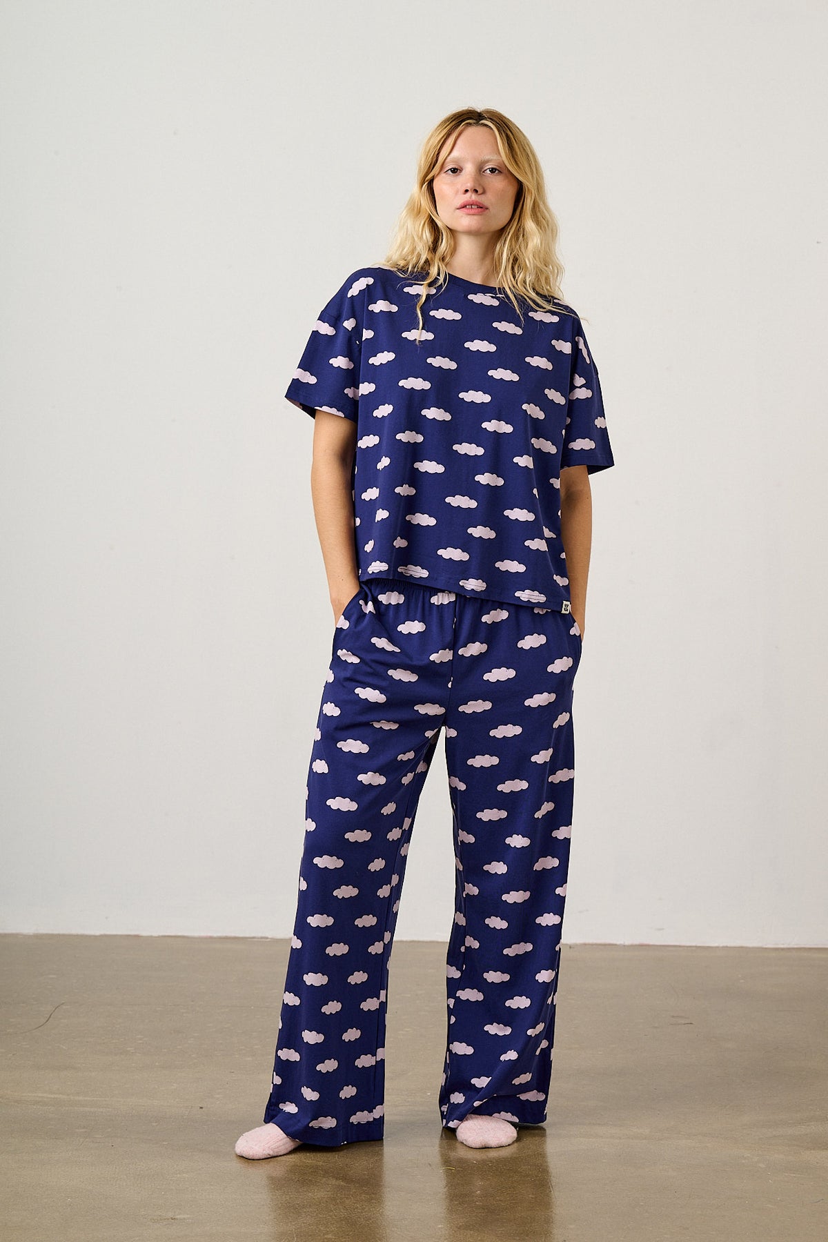 Sabrina - Pyjamas in Clouds Print