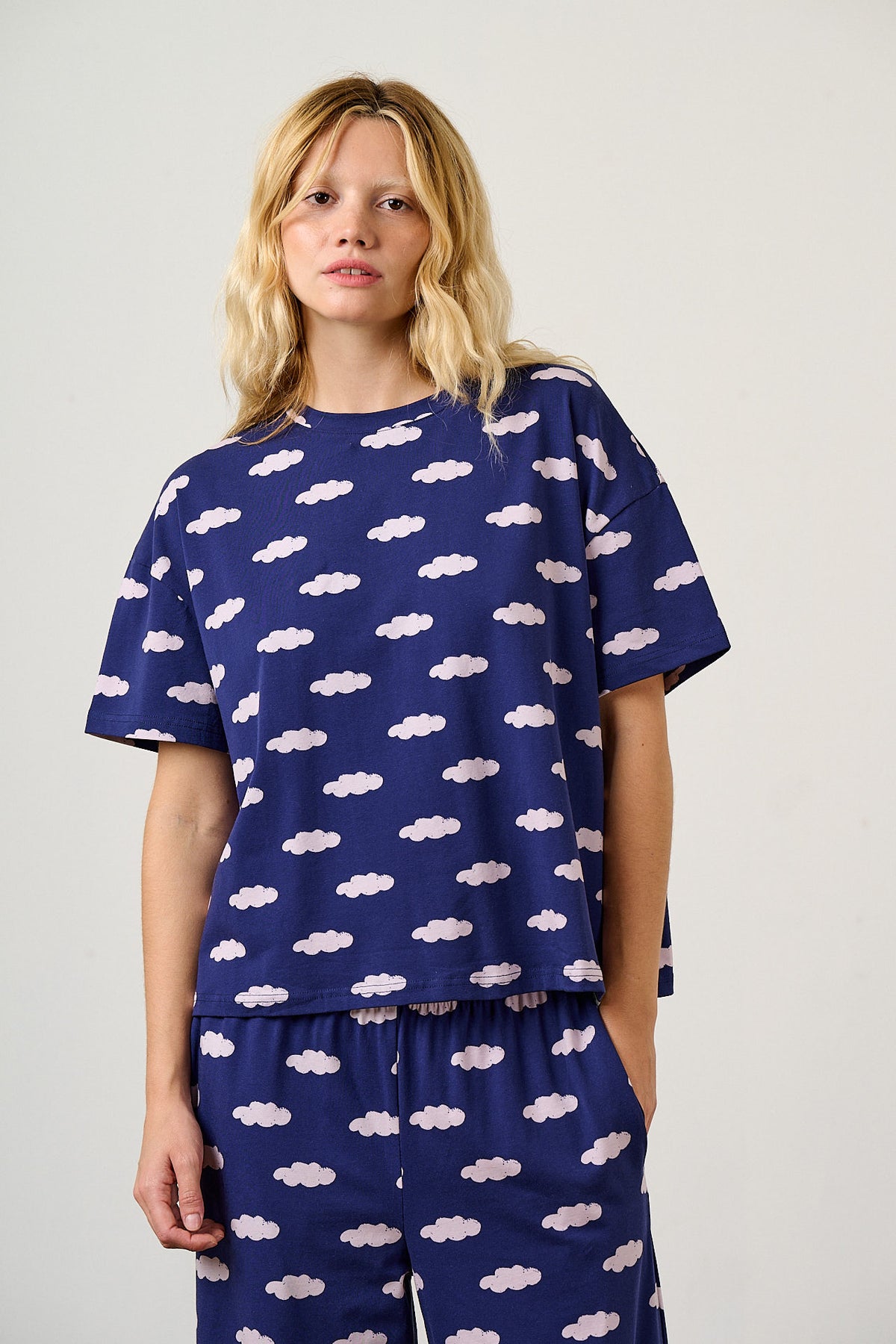 Sabrina - Pyjamas in Clouds Print