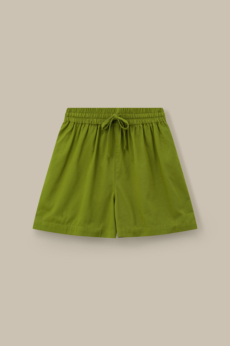 Charlie - Cotton Shorts in Cypress Green