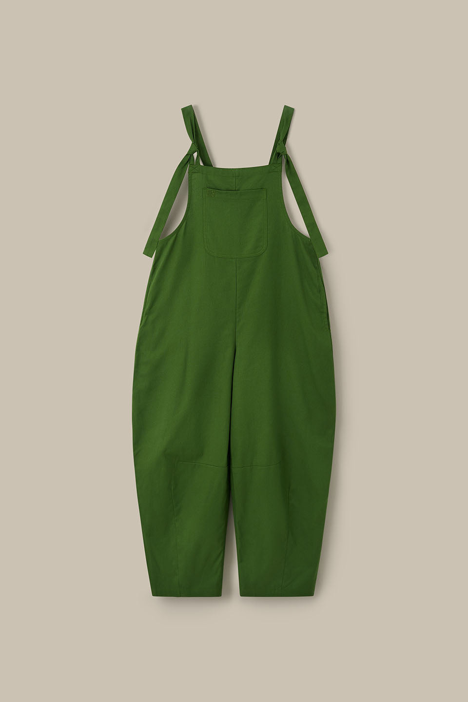 Chula - Barrel Leg Dungarees Organic Cotton in Palm Green