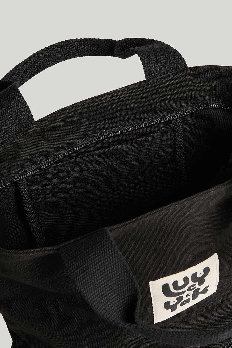 Dylan - Backpack Organic Cotton Canvas in Black