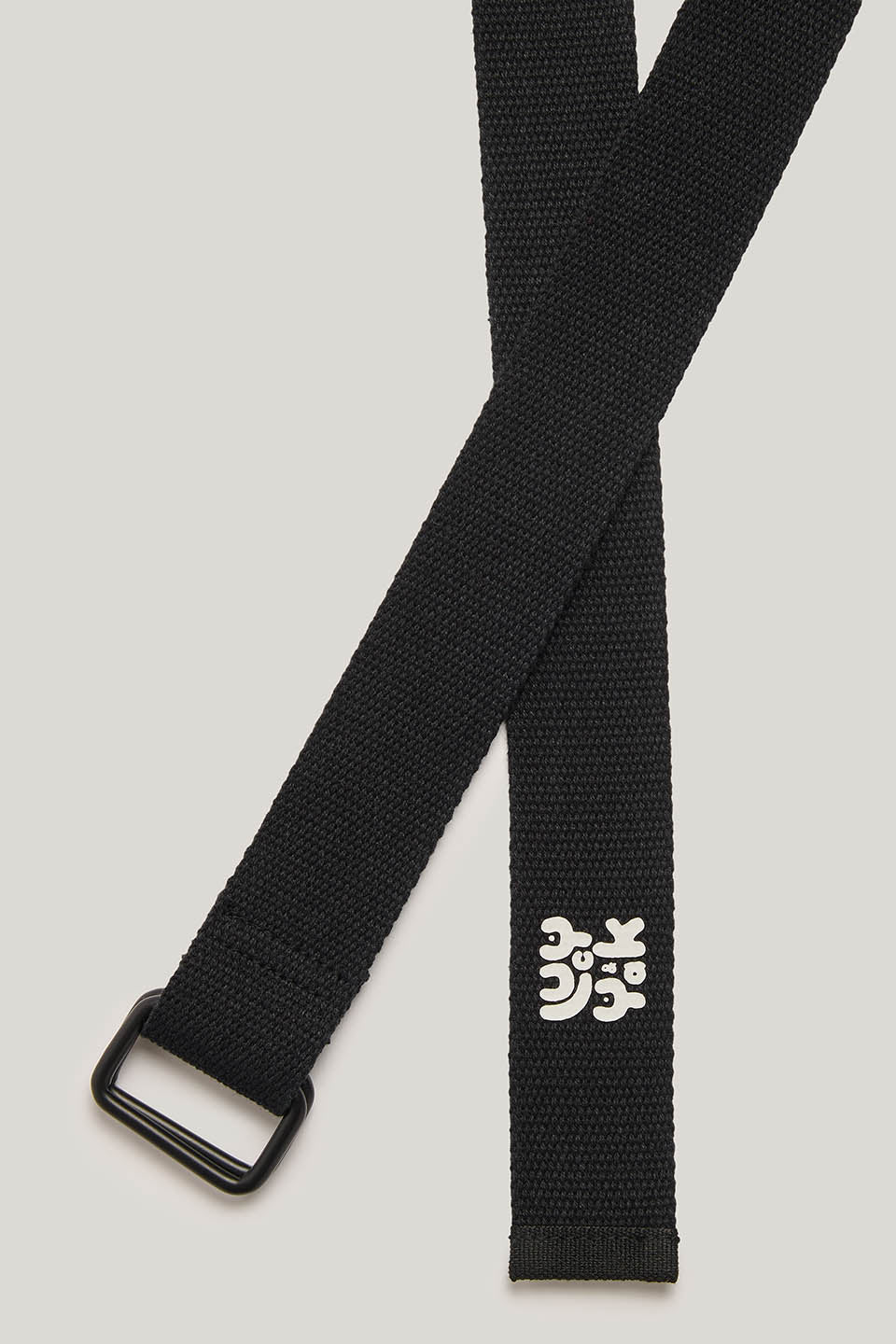 Flynn - D-Ring Webbing Belt Organic Cotton Webbing in Black