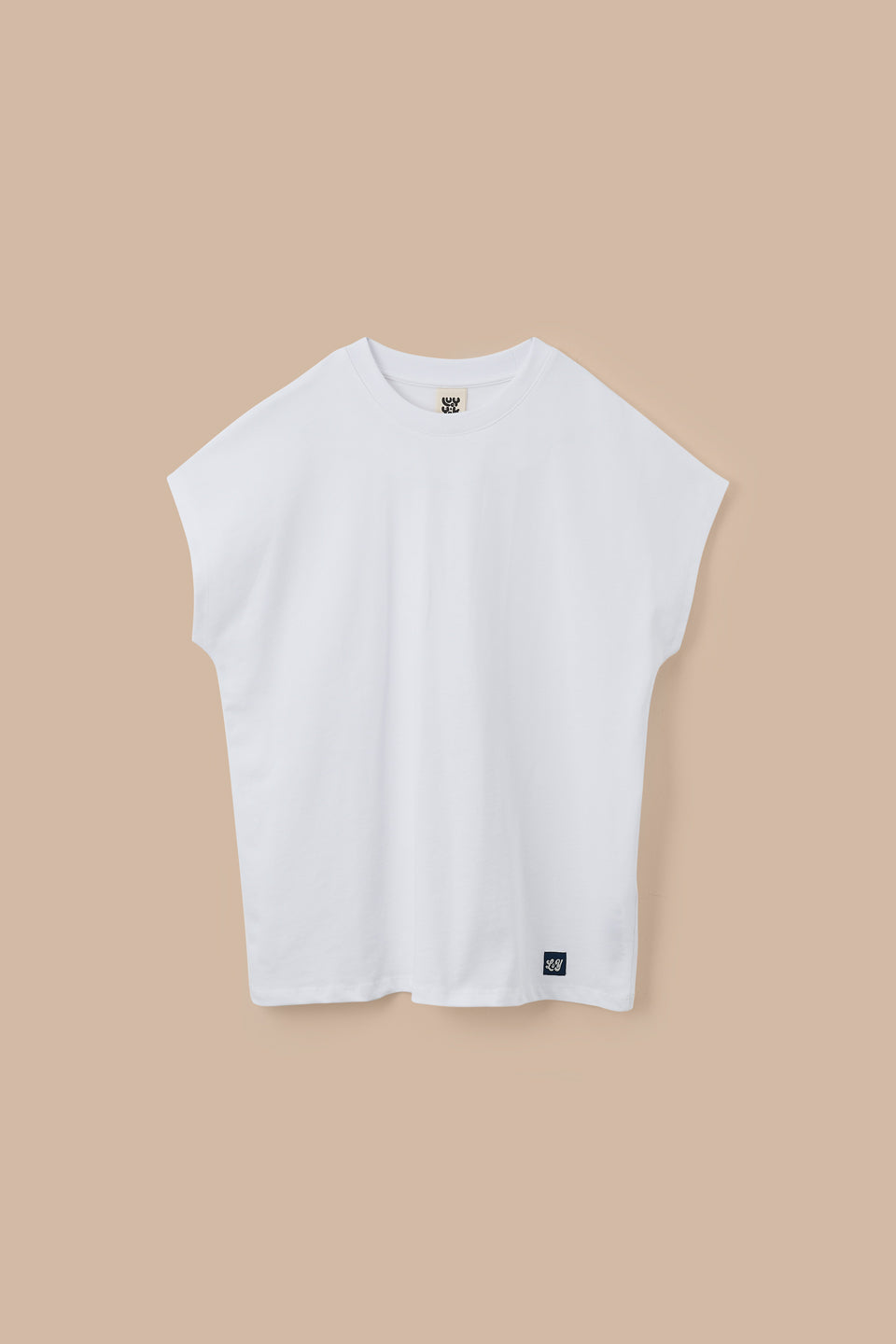 Inessa - Cap Sleeve T-Shirt Organic Cotton in White