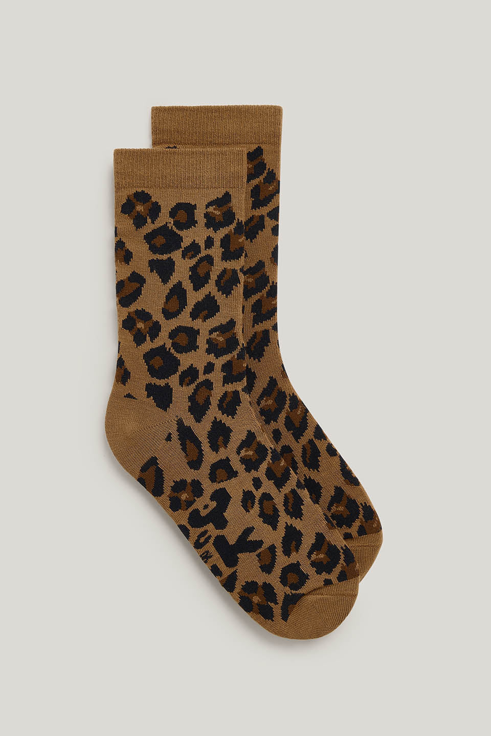 JoJo - Ankle Socks Organic Cotton Blend in Leopard Print