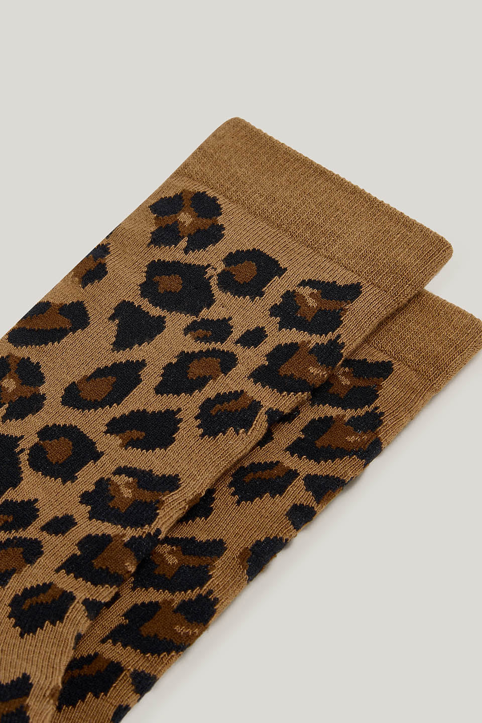 JoJo - Ankle Socks Organic Cotton Blend in Leopard Print
