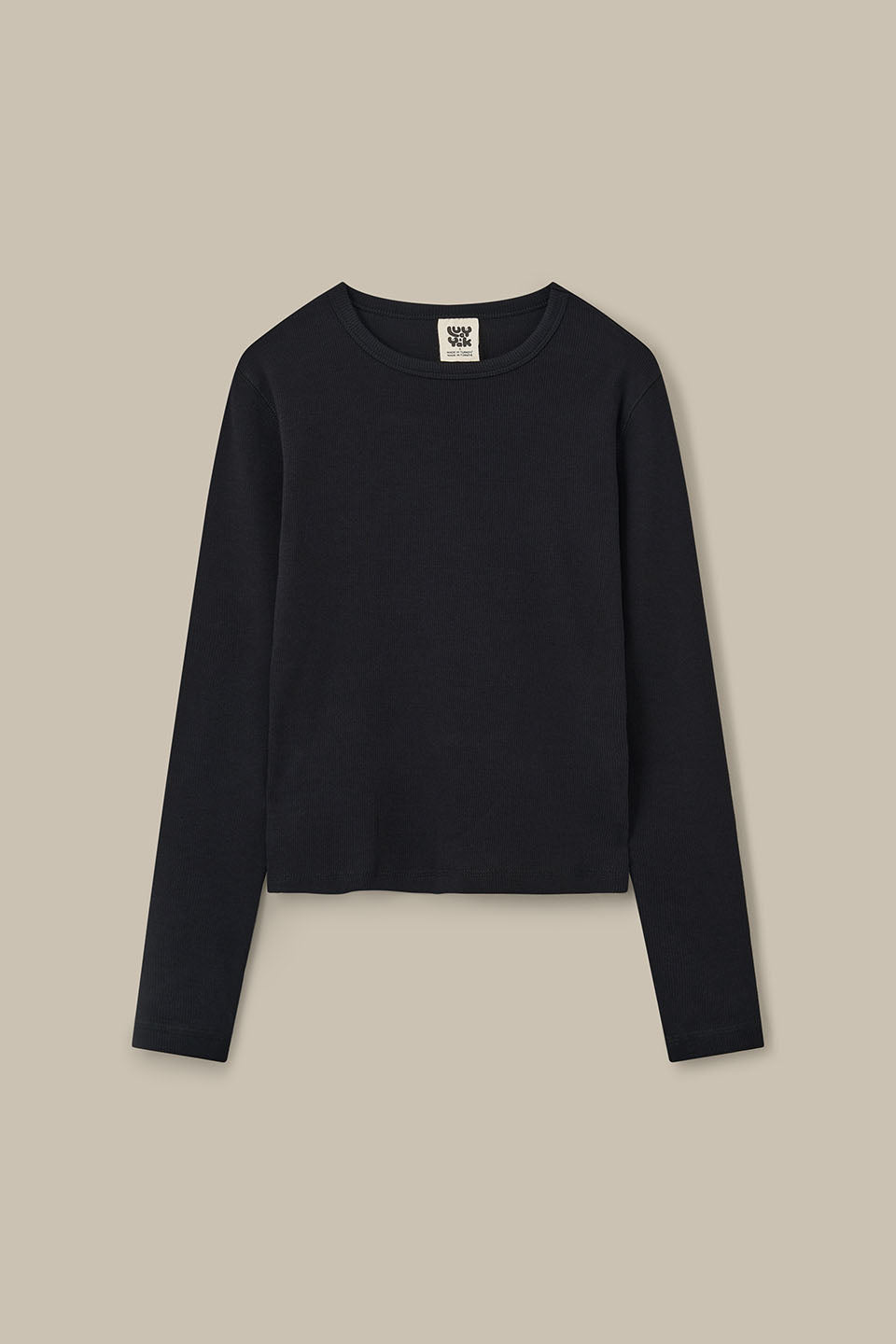 Grayson - Long Sleeve Top Cotton in Black