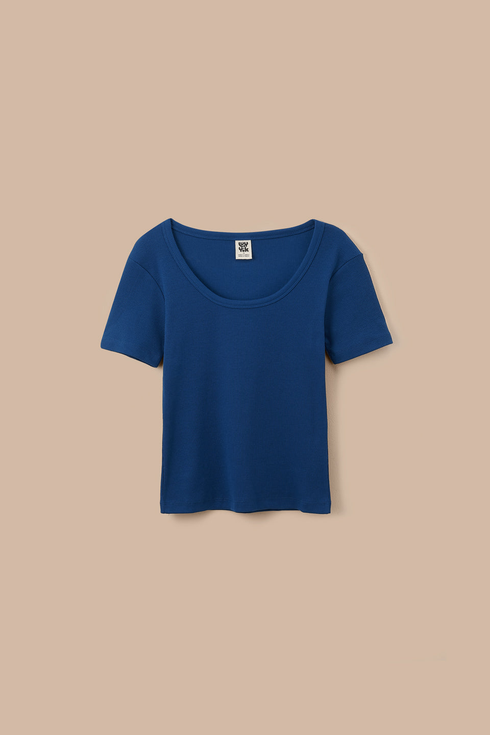 Vita - Scoop Neck T-Shirt Organic Cotton in Navy