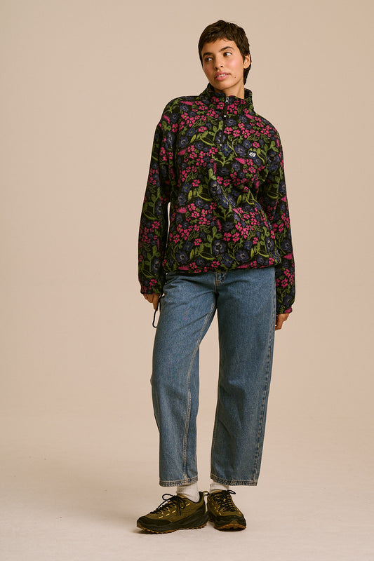 Stevie - Recycled Polyester Fleece in Ditsy Floral