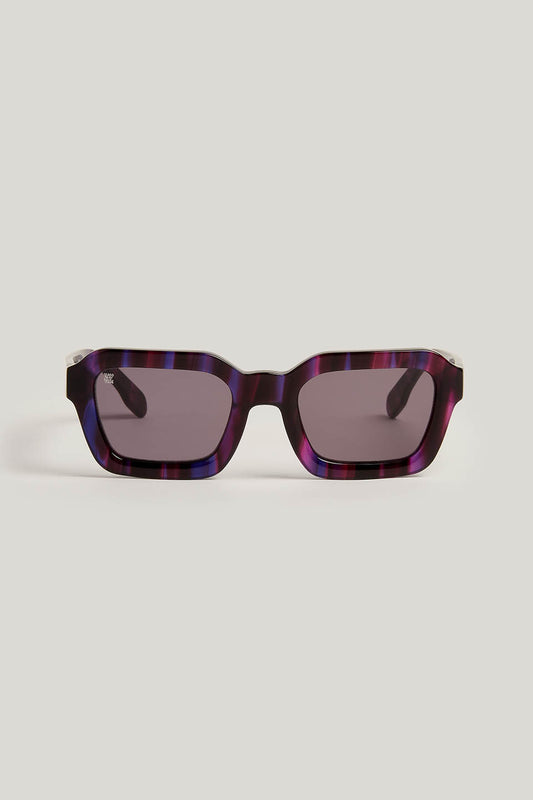 Mika - Sunglasses in Purple Stripe