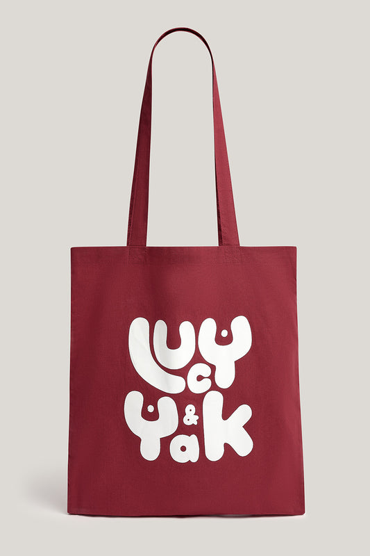 Tote Bag - Organic Cotton in Burgundy