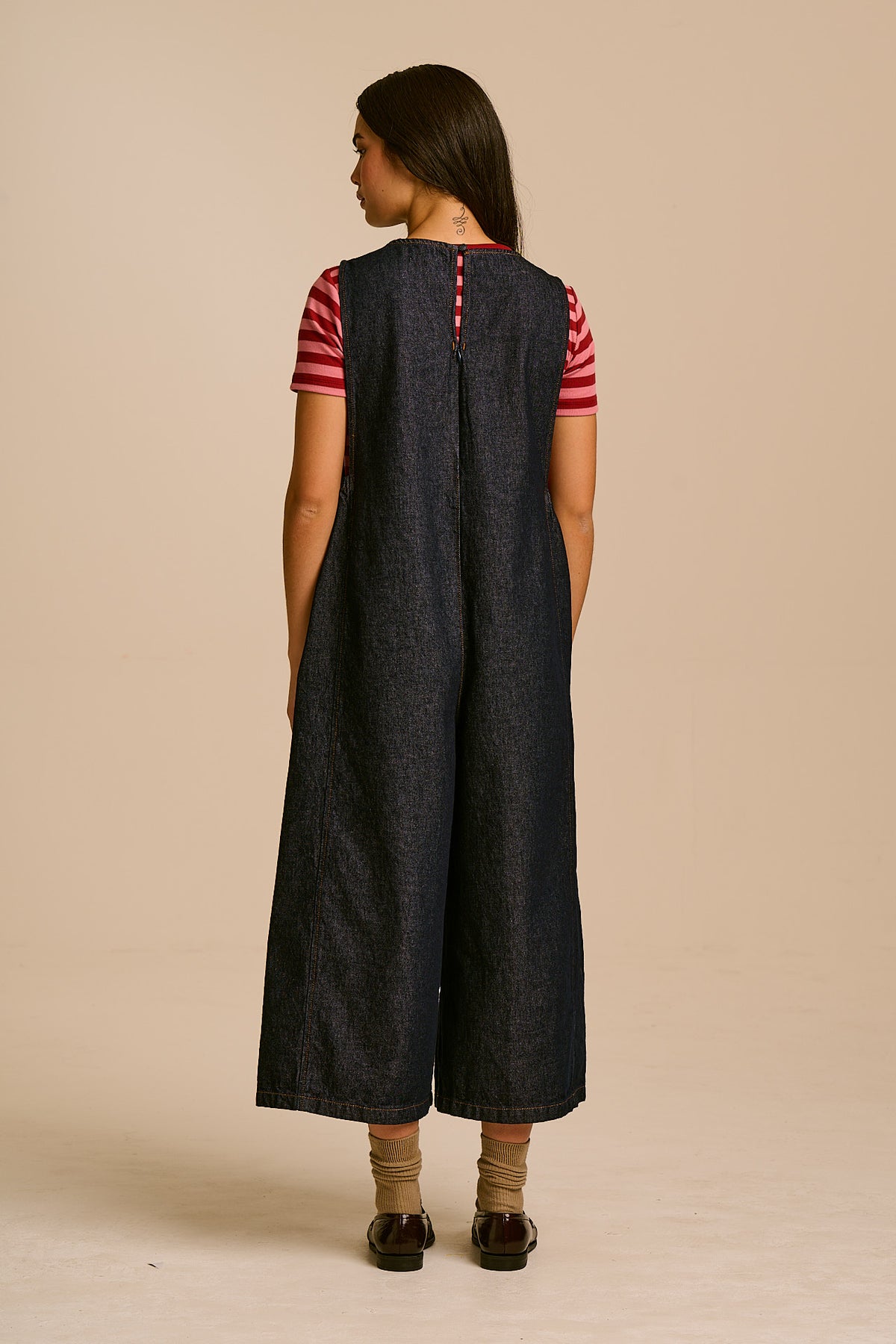 Tilda - Wide Leg Jumpsuit Organic Cotton Denim in Indigo