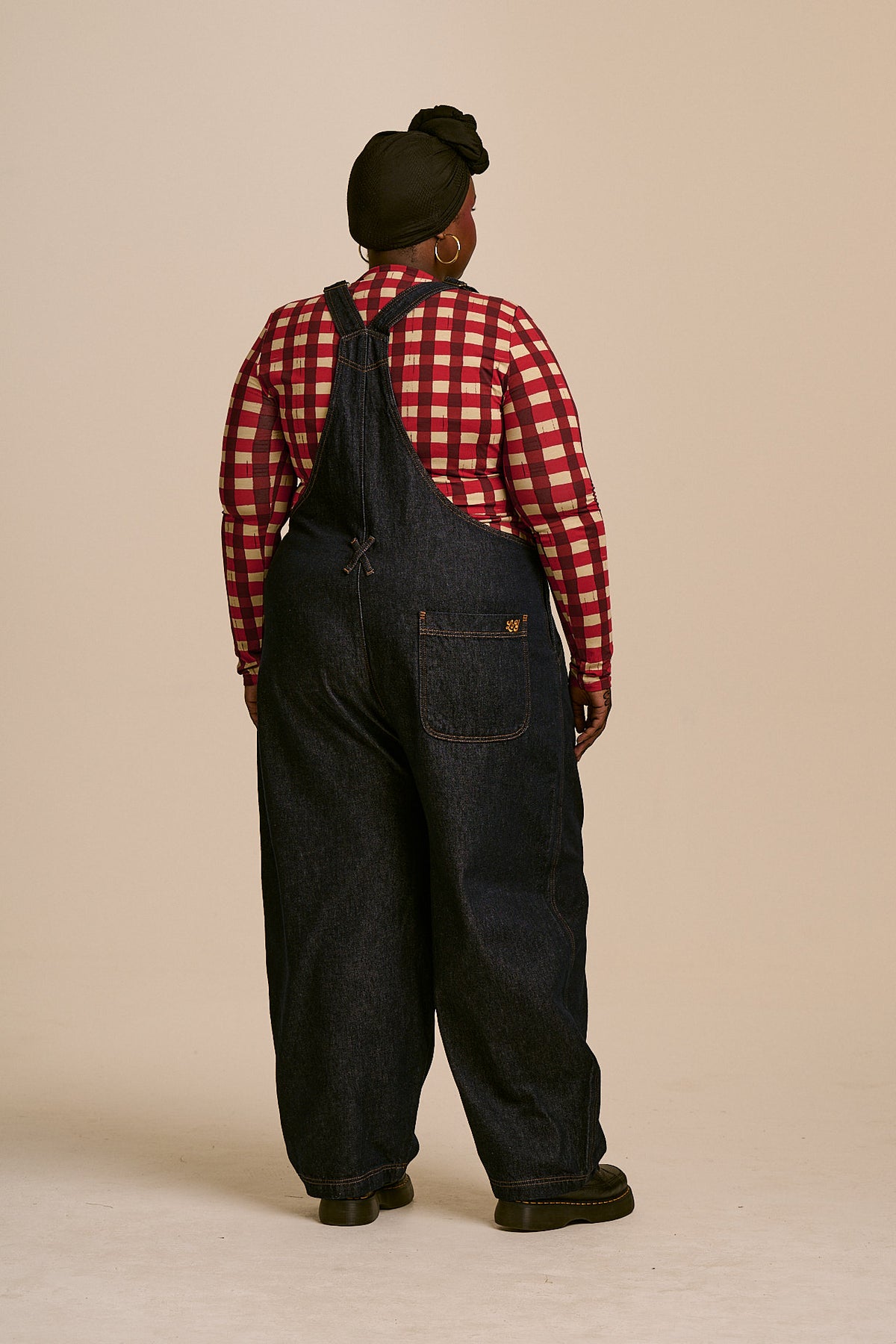 Toluca - Barrel Leg Dungarees Organic Cotton Denim in Indigo